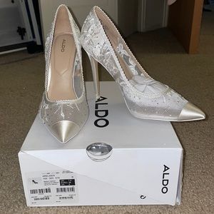 ALDO Wedding heels (white) brand new never used